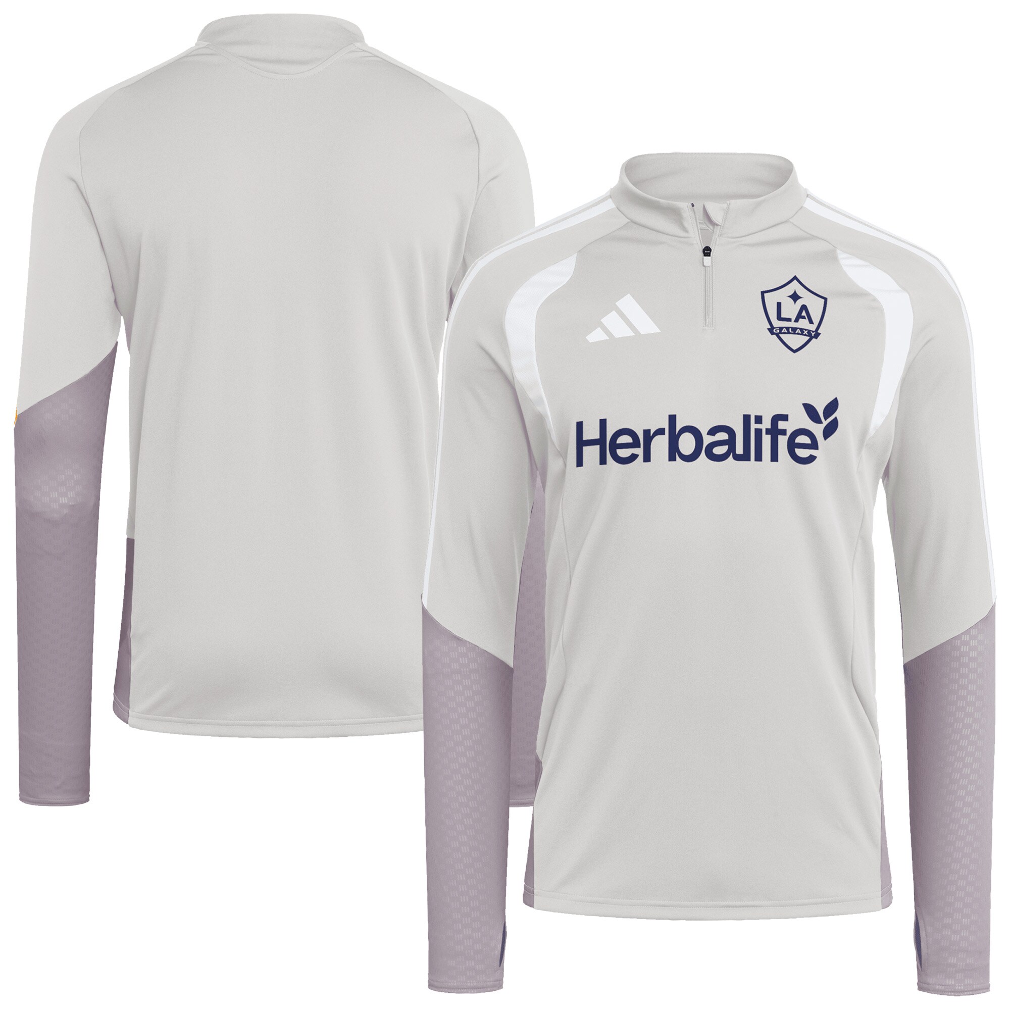 [SJH] LA Galaxy 2026 Tiro Competition Quarter-Zip Training Jersey Top - Silver