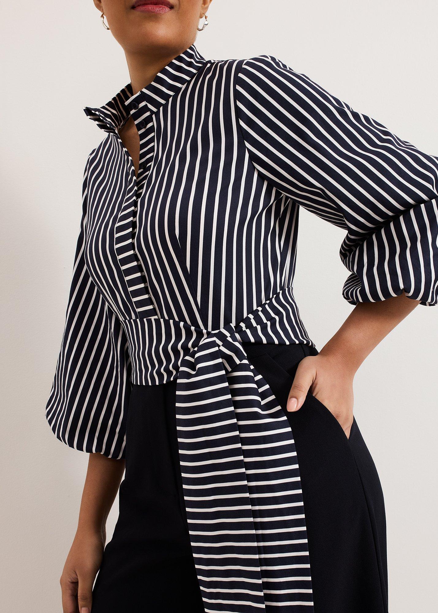 Petite Bree Stripe Wide Leg Jumpsuit