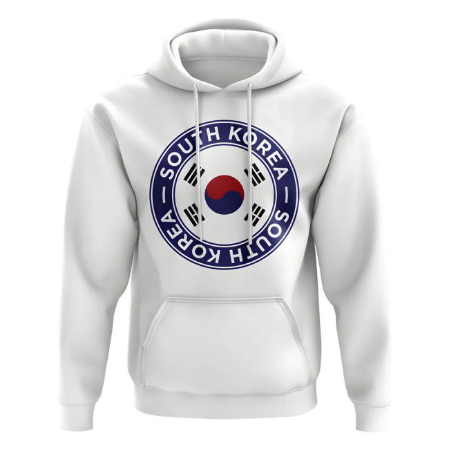 Tournament-Edition South Korea Football Badge Hoodie (White)