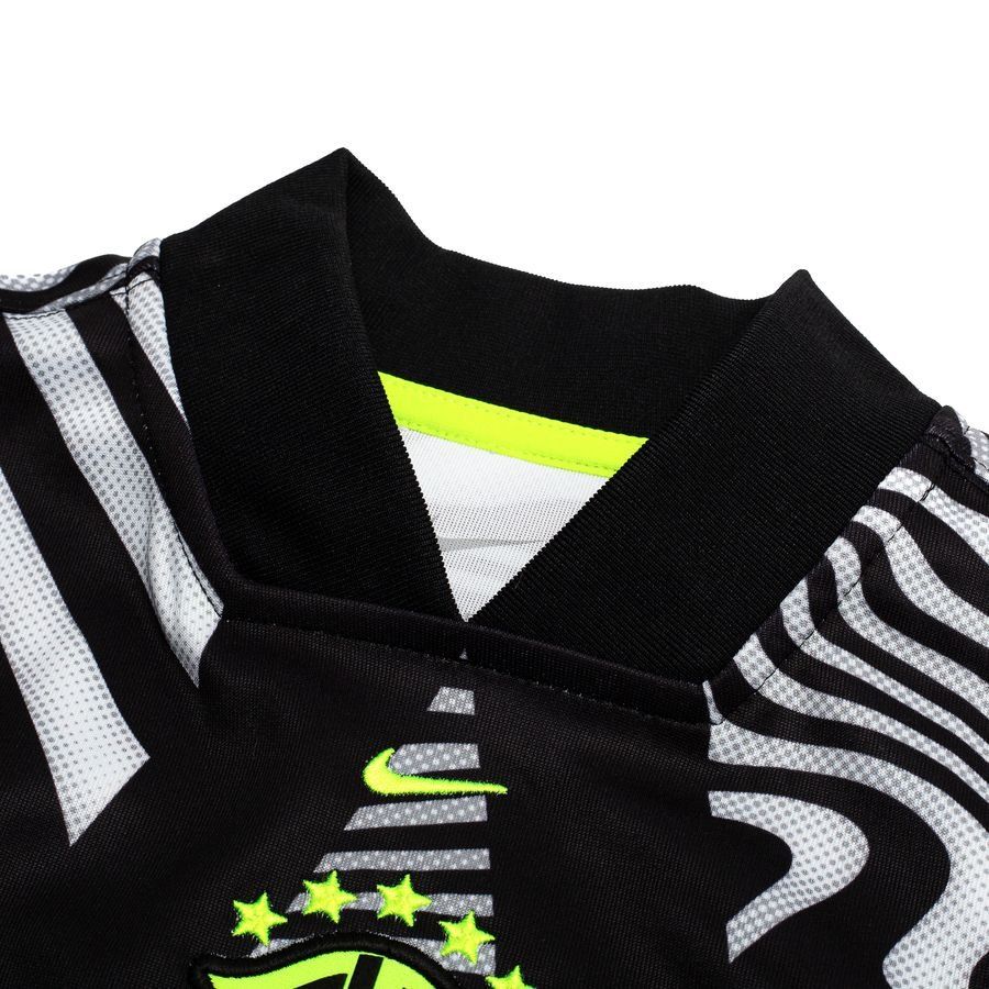 Brazil Goalkeeper Shirt Hollywood Goalkeepers Jet Black/pure White/vol