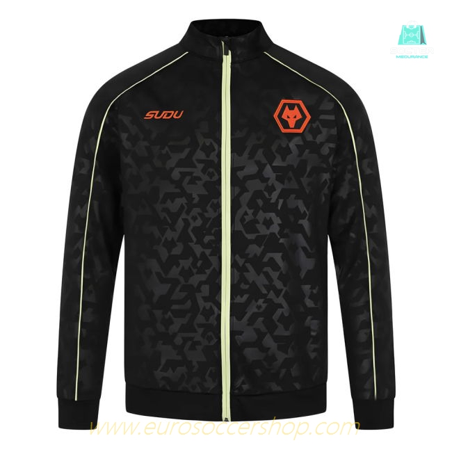 2024-2025 Wolves Pre Match Anthem Jacket (Black)