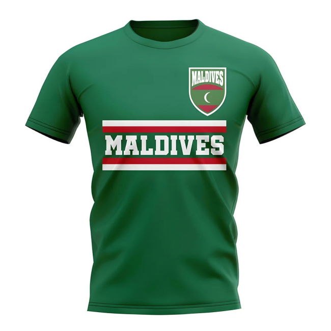Premium-Quality Maldives Core Football Country T-Shirt (Green)