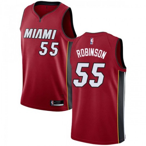 MIA #55 Duncan Robinson Premium 2024 Statement NBA Jersey - Red