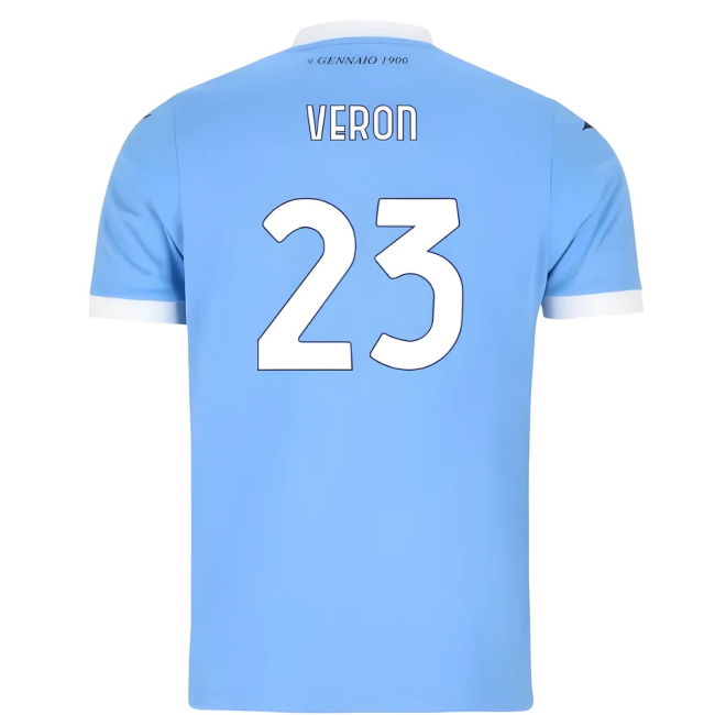2025-2026 Lazio Home Shirt (Veron 23) Durable Stitching