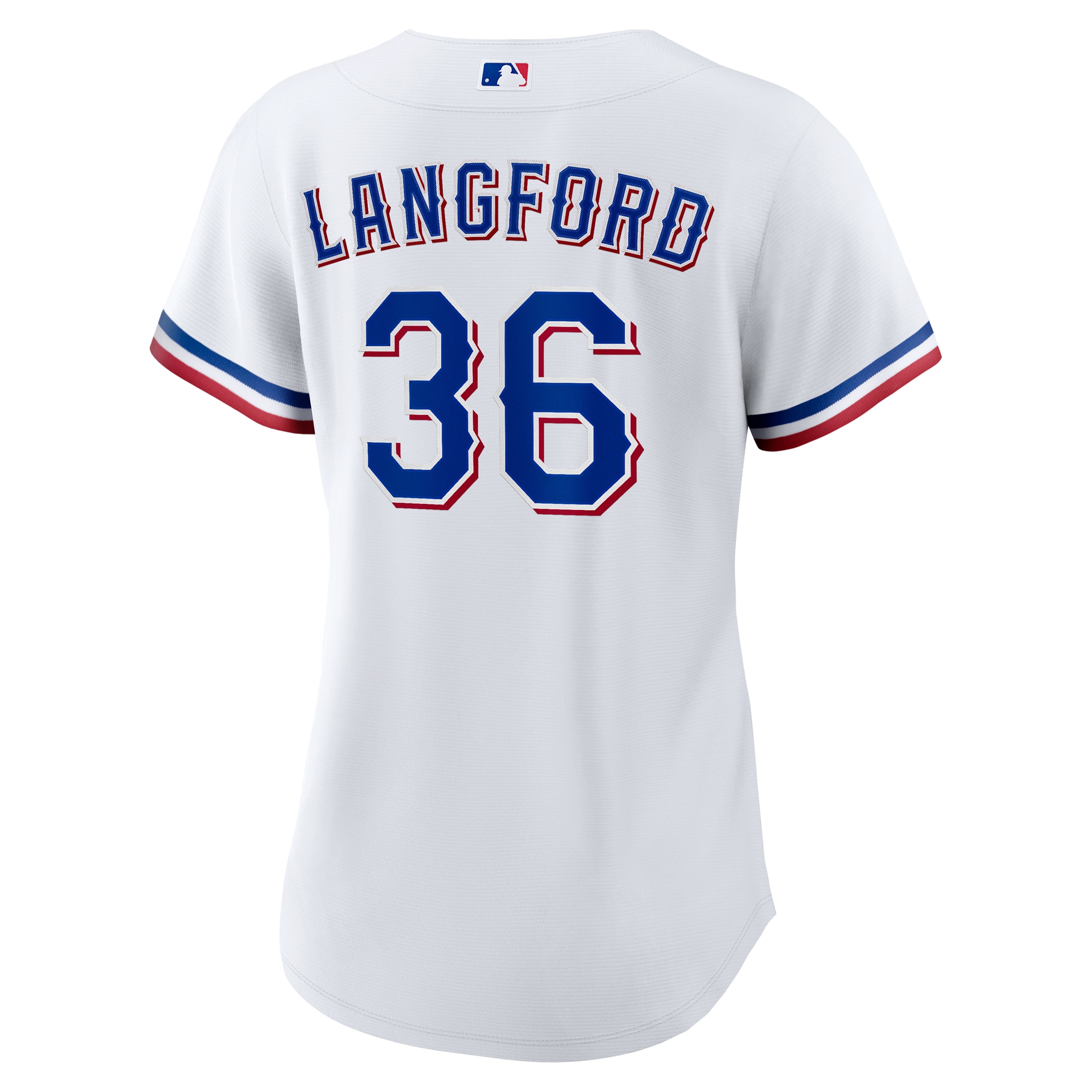 [LK] Wyatt Langford Texas Rangers Women's Home Replica Jersey - White