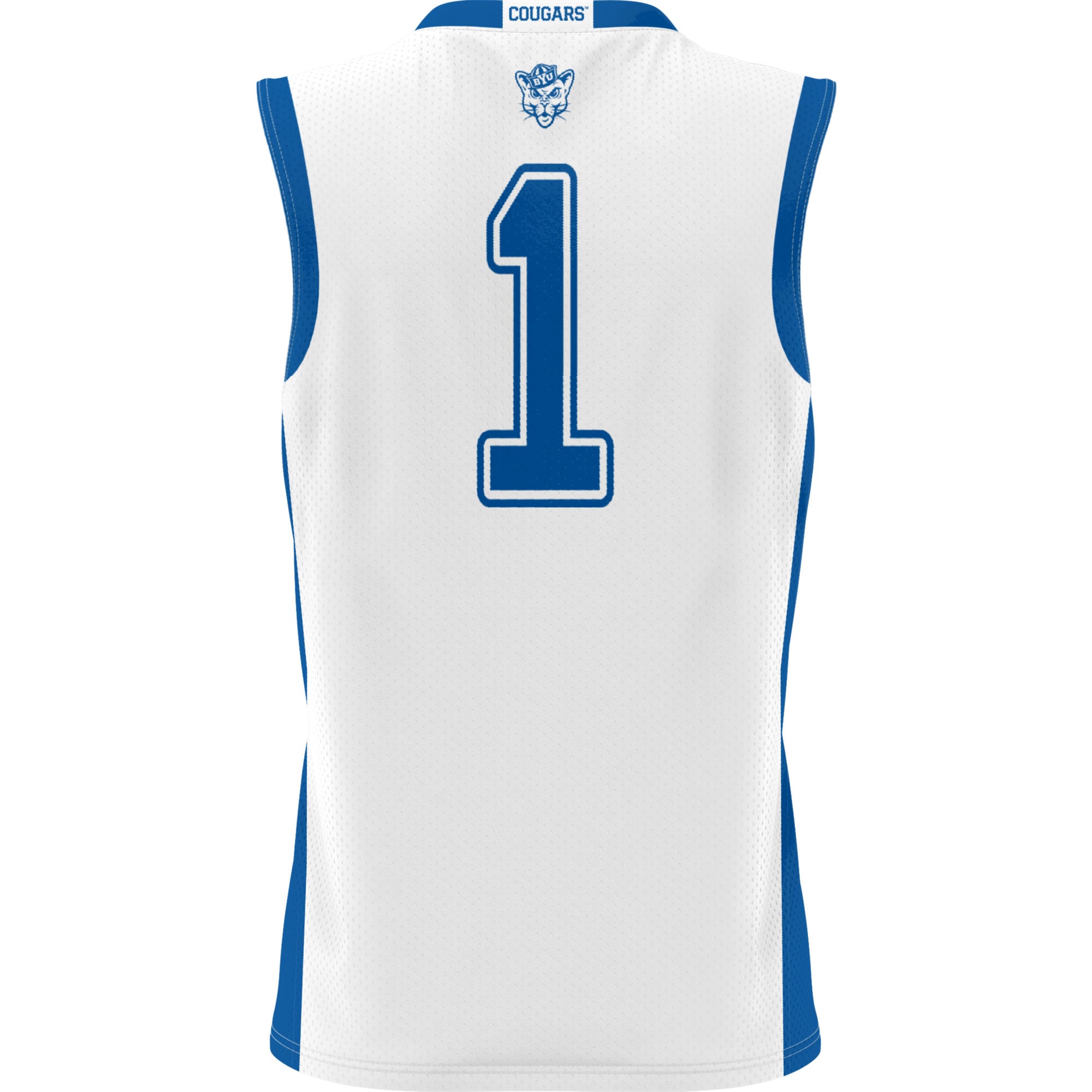 #1 BYU Cougars GameDay Greats Lightweight Basketball Jersey - White
