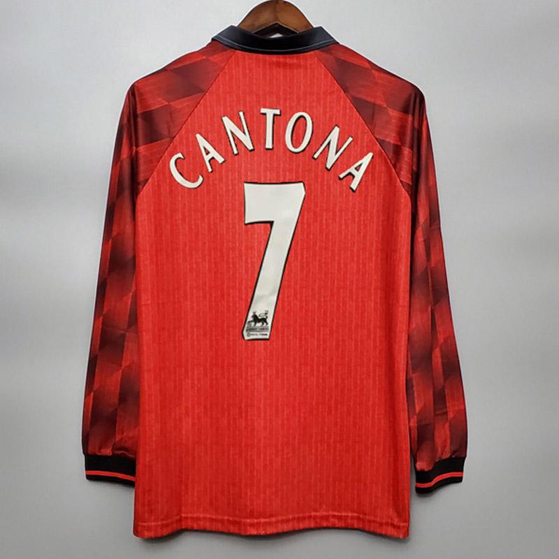 1996-1997 Man United home retro kit long sleeve