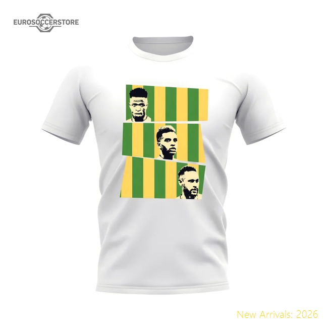 Vini Rodrygo Neymar Brazil T-Shirt (White)