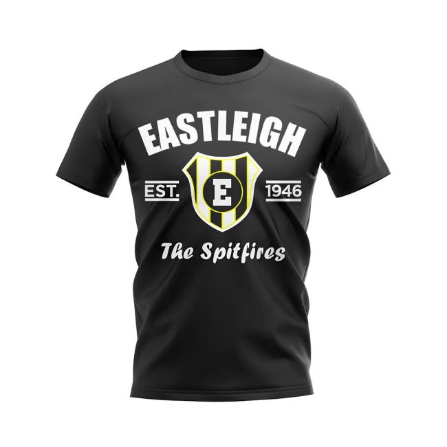 Eastleigh Established Football T-Shirt (Black) | Value for Money
