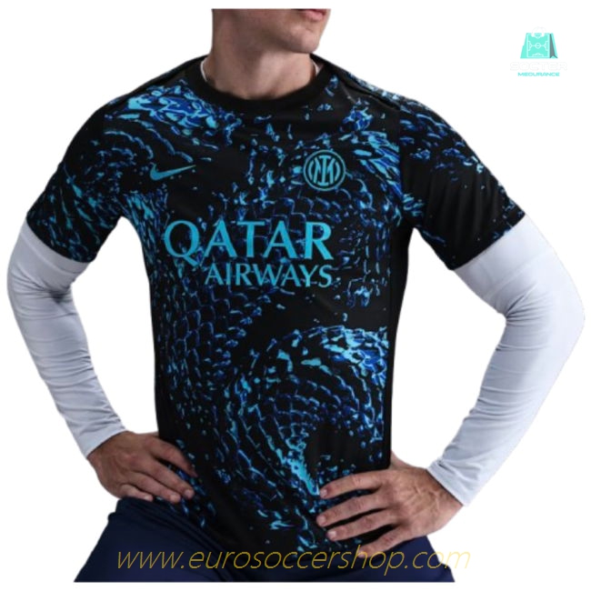 2025-2026 Inter Milan Pre Match Shirt (Black)