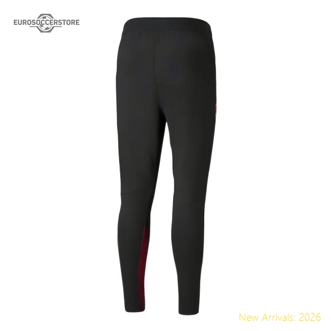 Professional-Grade 2021-2022 Ac Milan Pro Training Pants (Black)