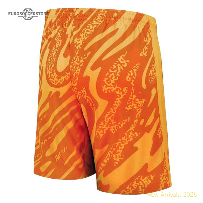 Official 2024-2025 Chelsea Home Goalkeeper Shorts (orange) - Kids
