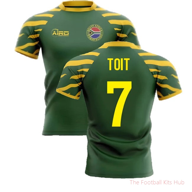 [LK] 2025/26 South Africa Springboks Home Rugby Shirt (Toit 7)