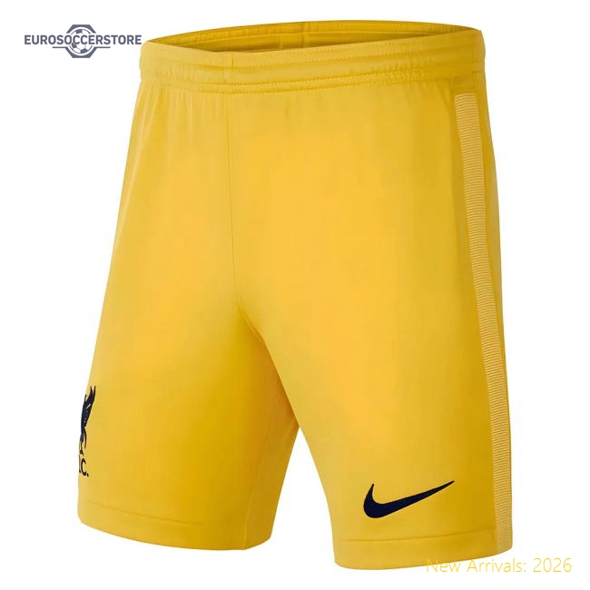 Liverpool 2021-2022 Home Goalkeeper Shorts (Gold) - Kids