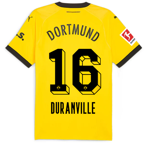 Borussia Dortmund Patch 2023-2024 Bun Home Jersey – Authentic Shirt