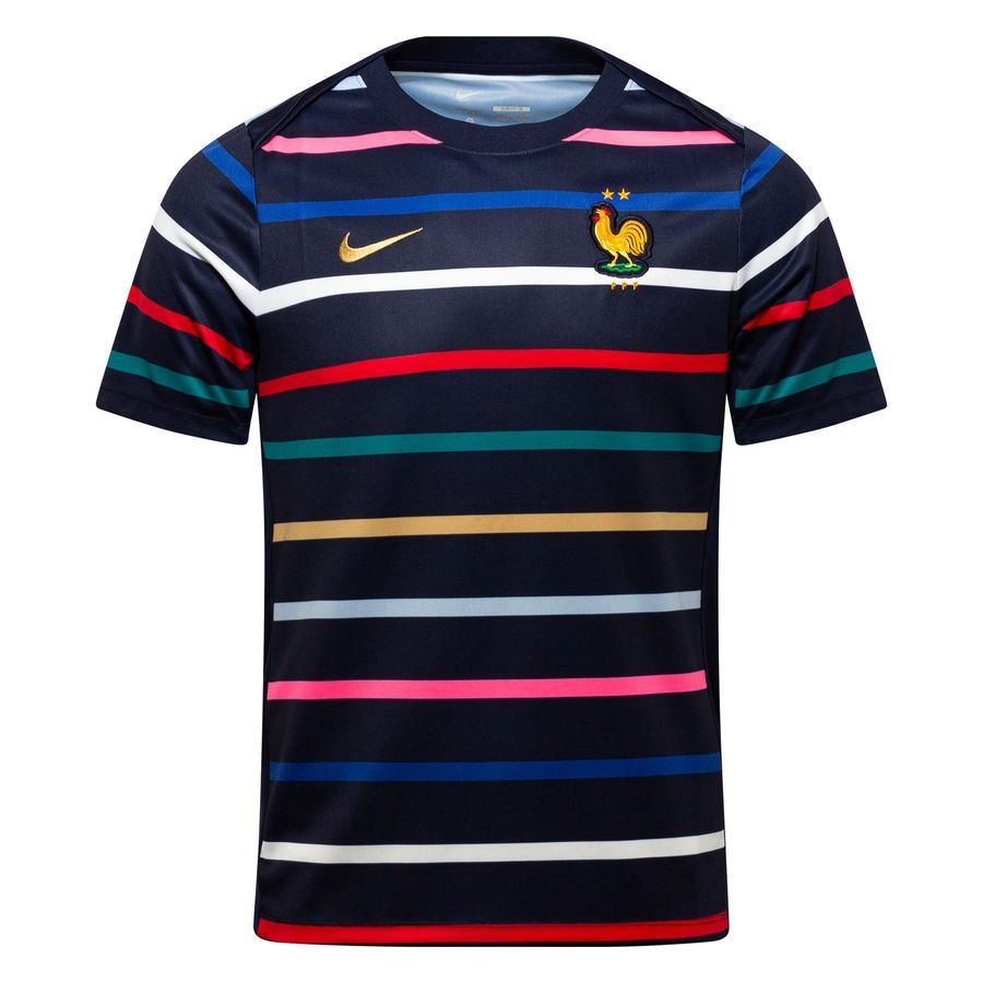 France Training T Shirt Dri Fit Academy Pro Pre Match Jet Blackened Bl