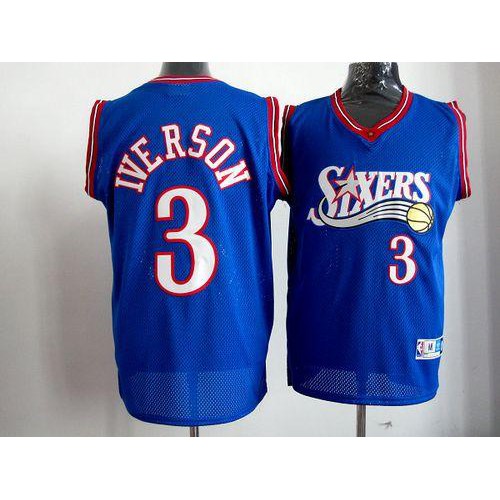 76ers Blue Philadelphia 76ers #3 Jersey - Game Day Wear