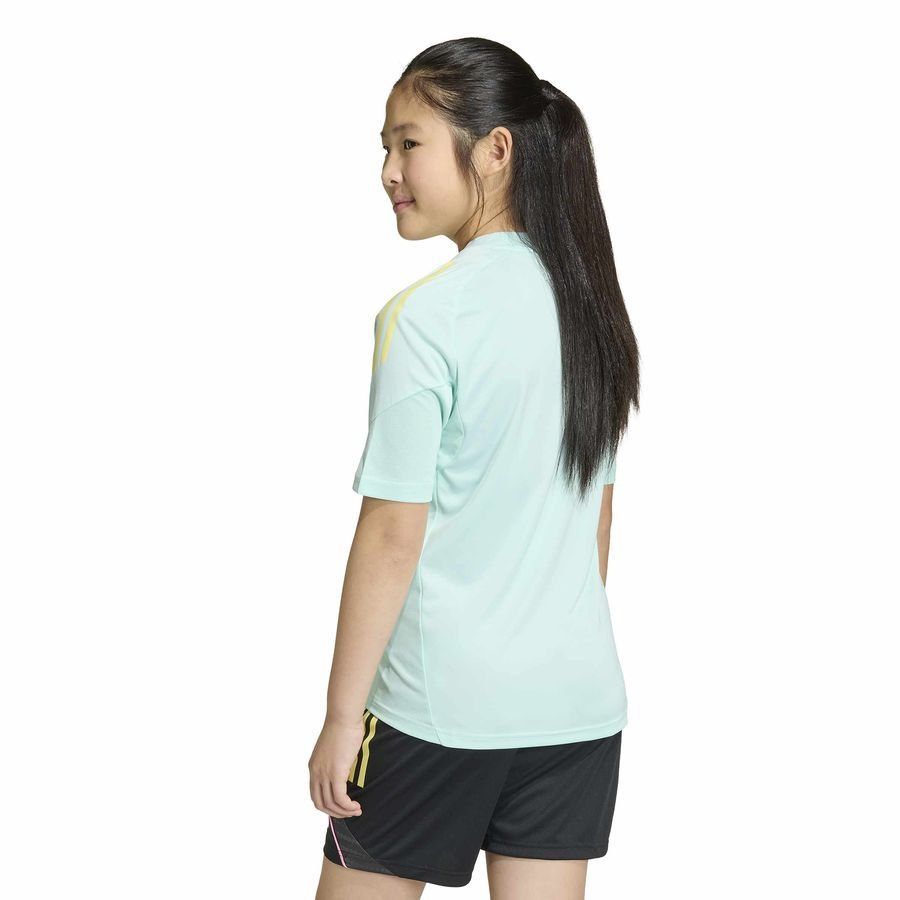 Juventus Training T Shirt Tiro 25 Semi Flash Aqua Kids