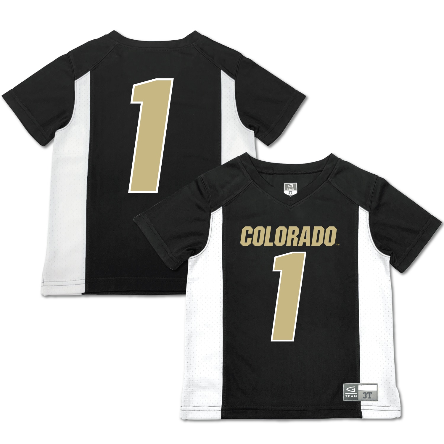 [Toddler] Colorado Buffaloes Garb #1 Football Jersey - Black | Stadium Series 26/27 Season