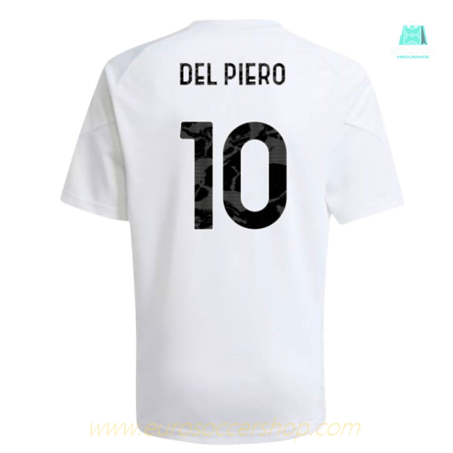 2025-2026 Juventus Training Shirt (White) - Kids (Del Piero 10)