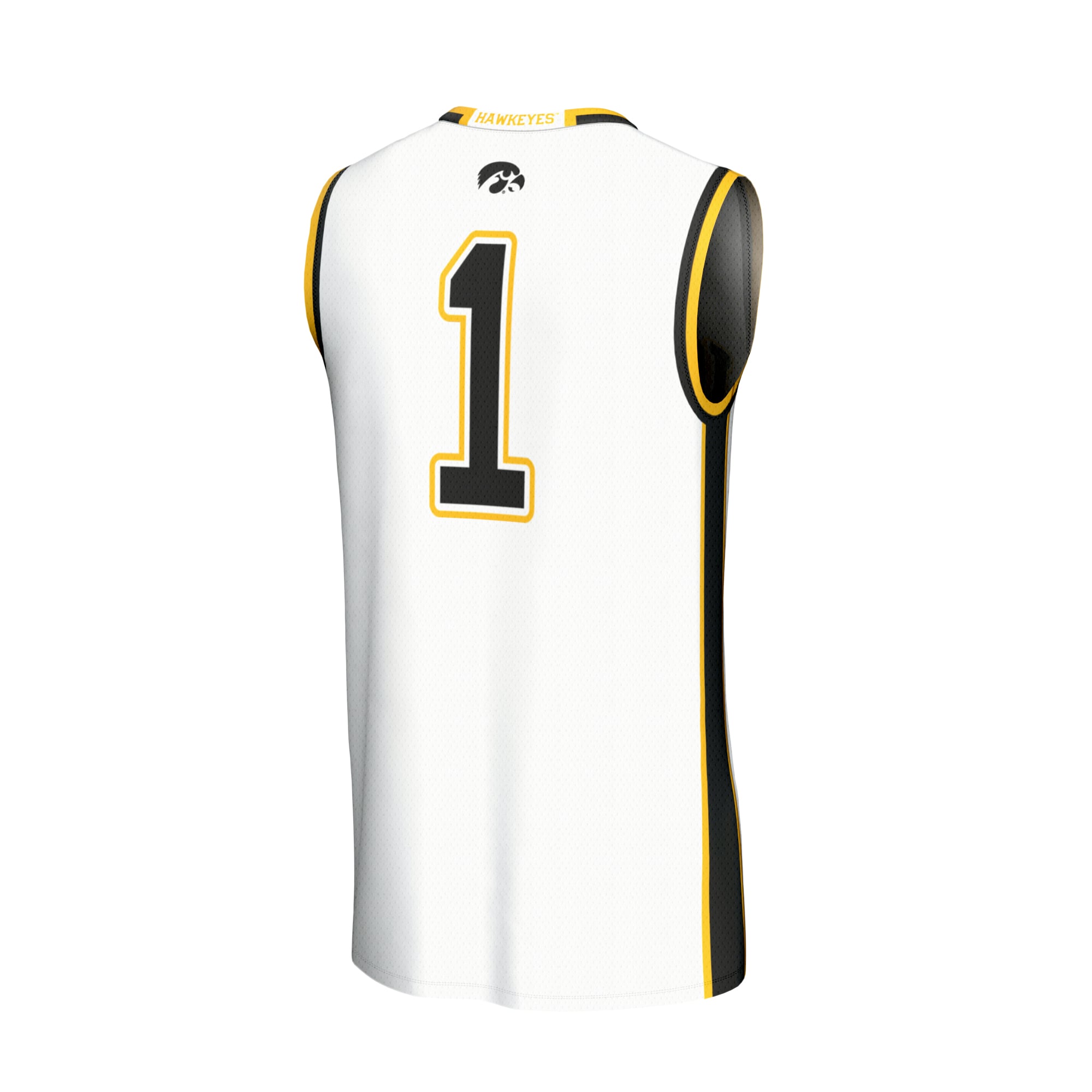 Iowa Hawkeyes GameDay Greats Youth Lightweight Collegiate Basketball Fashion Jersey - White