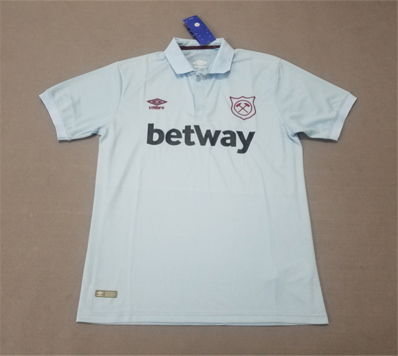 Moisture Wicking West Ham United Away 201718 Sky Blue Soccer Jersey