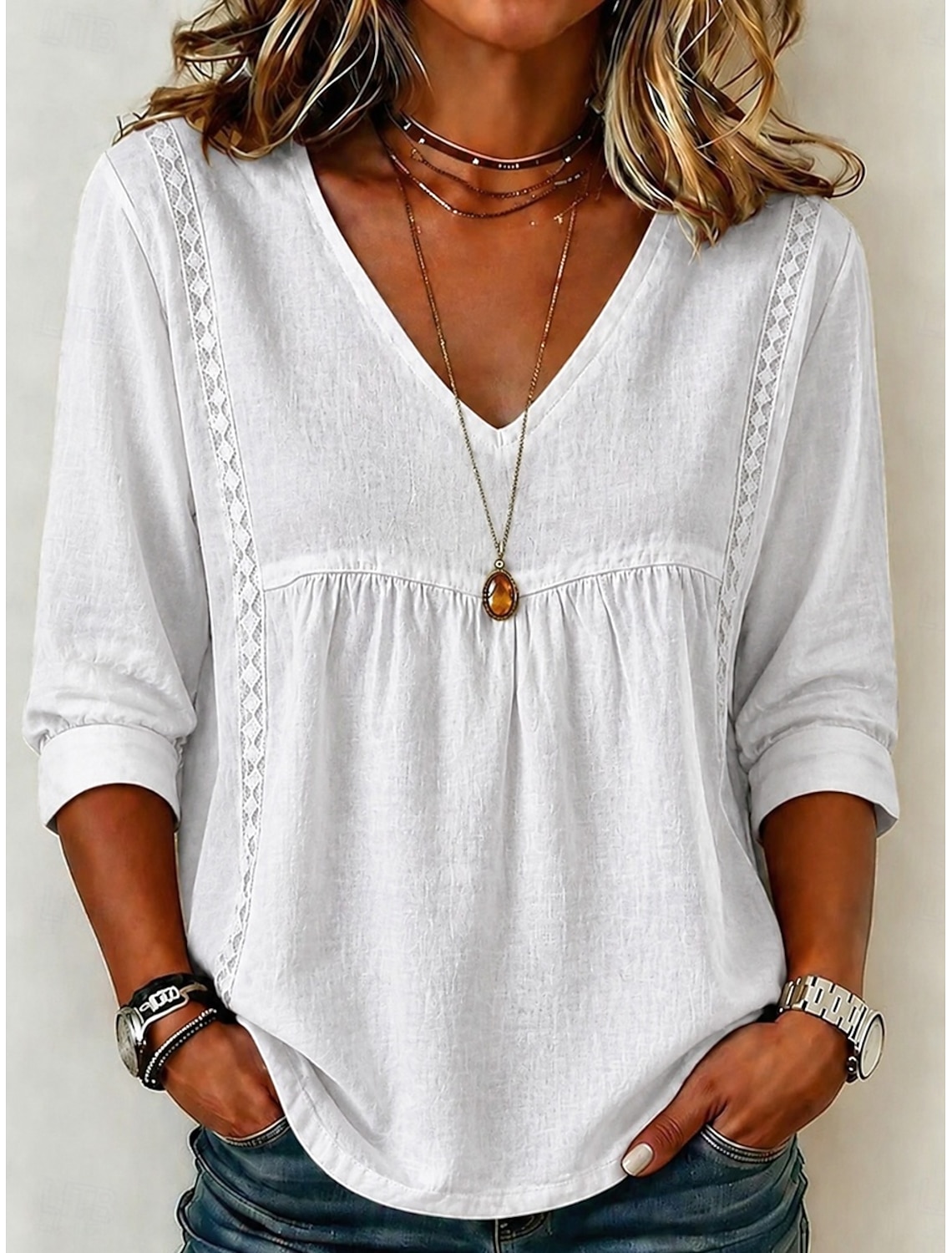 Women's T Shirt Embroidered Floral Graphic Fashion Short Sleeve Crew Neck Long Tops Casual Beach White Summer Spring