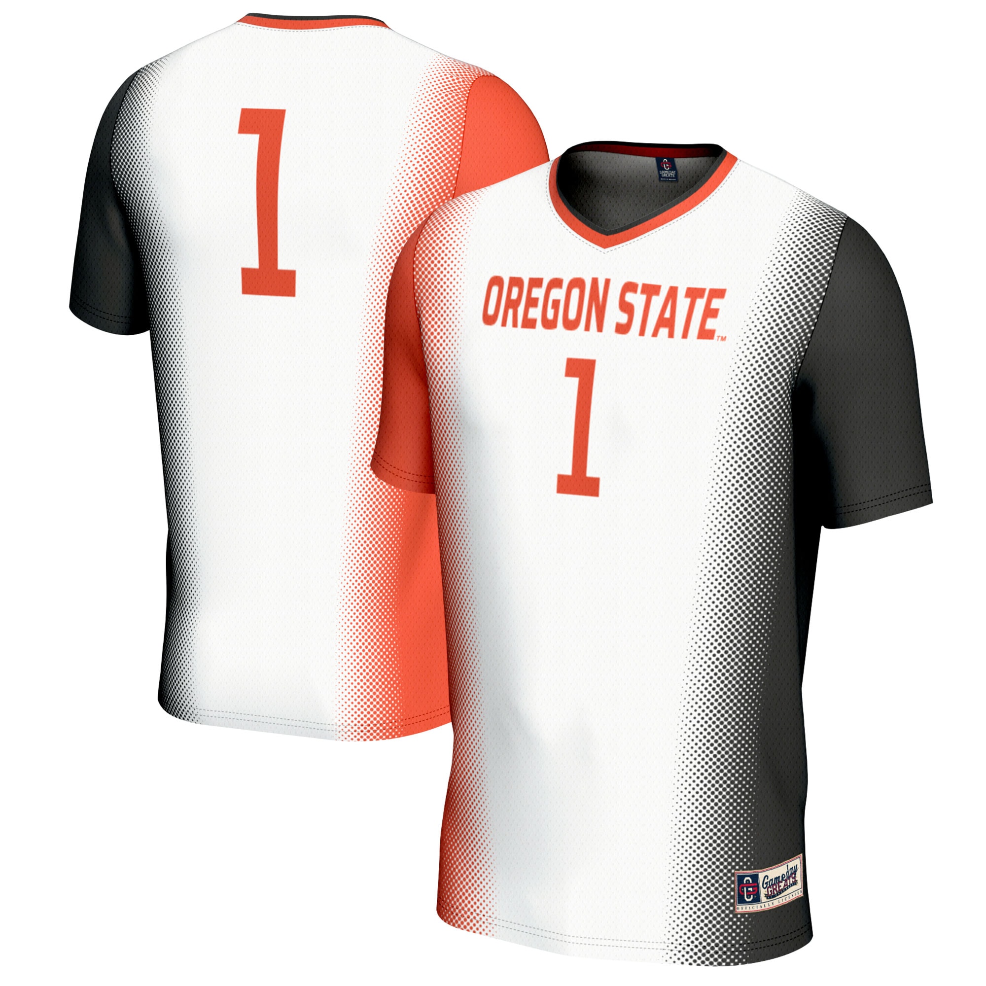 [SD] Oregon State Beavers GameDay Greats Unisex Women's Soccer Fashion Jersey - White