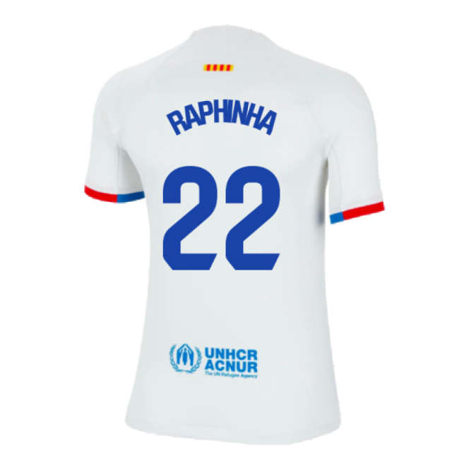Fan-Favorite 2023-2024 Barcelona Away Shirt (Kids) (Raphinha 22)