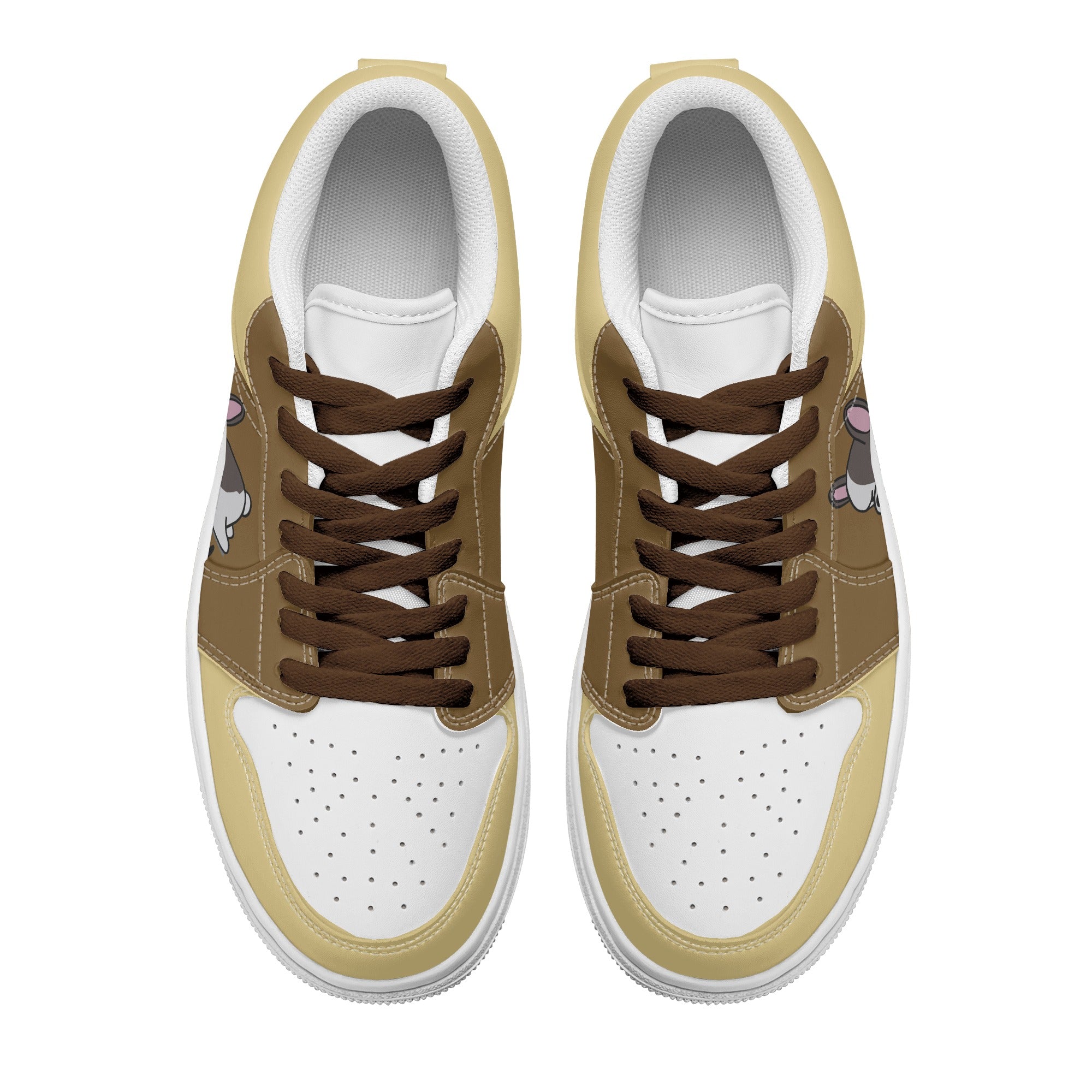 Lazy Frenchie - Low Top Skateboard Sneakers