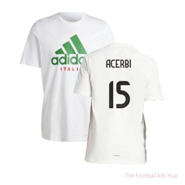 2024-2025 Italy DNA Graphic Tee (White) (ACERBI 15)