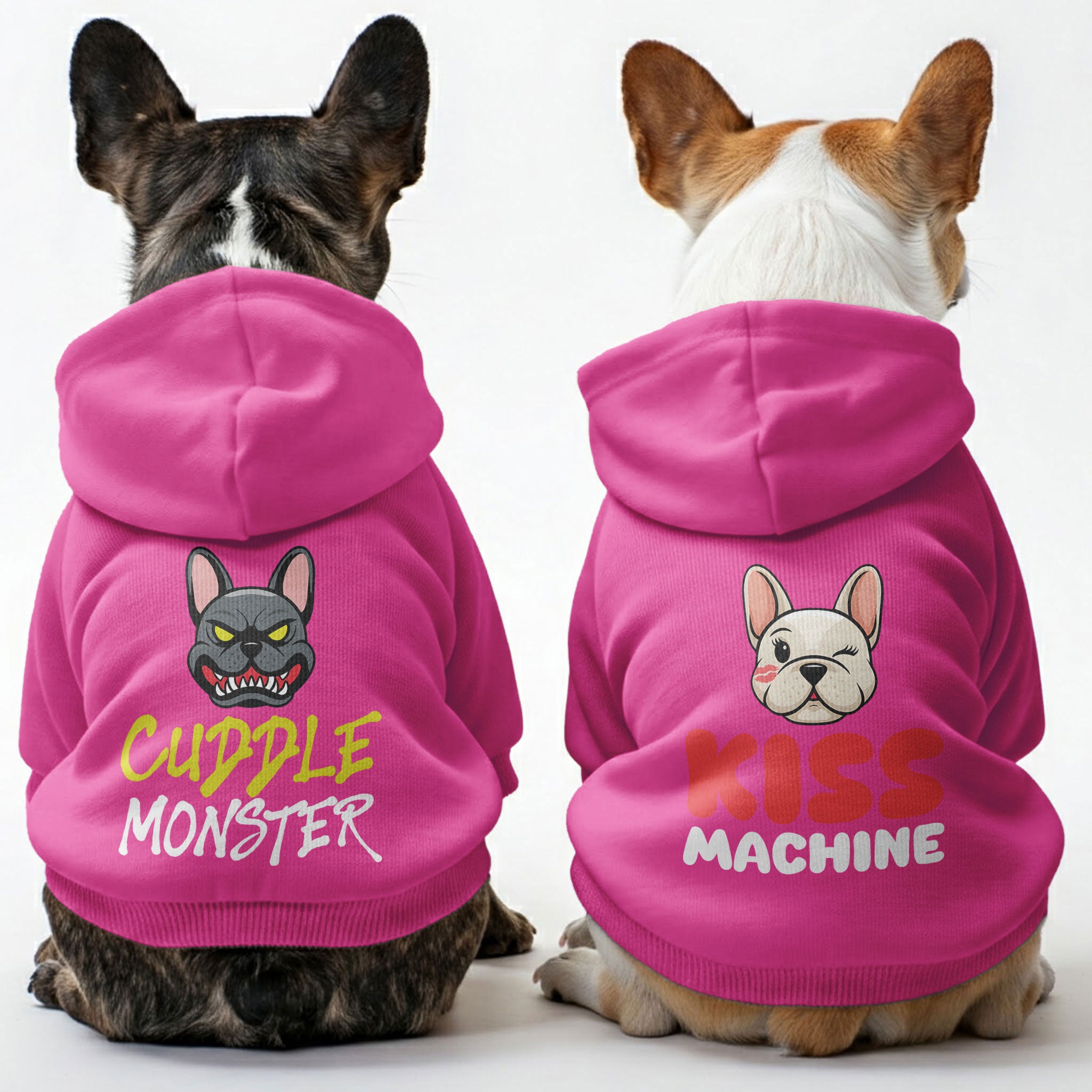 Durable Cuddle Monster And Kiss Machine - Matching French Bulldog Hoo...