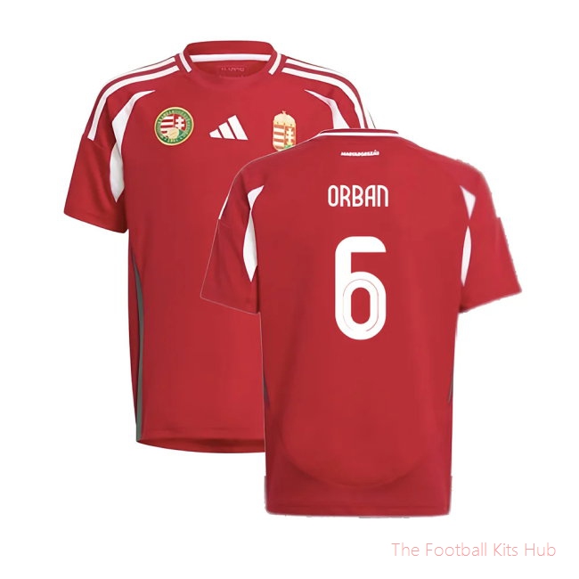 2024-2025 Hungary Home Shirt (Kids) (ORBAN 6)