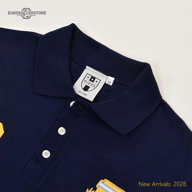 South American Giants No 10 Navy Polo Shirt - World Cup Edition