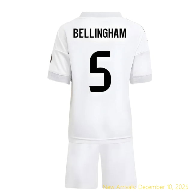 2025-2026 Real Madrid RM Durable Home Mini Kit (Bellingham 5)