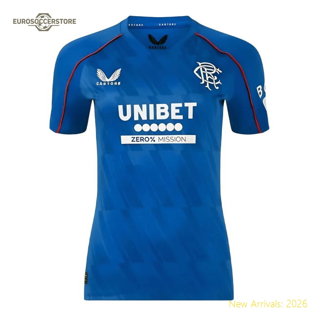 2024-2025 Rangers Home Fan Version Womens Shirt For Match Day