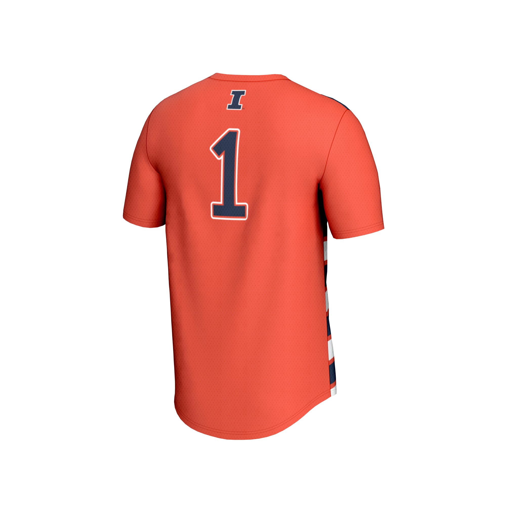 [SJH] Illinois Fighting Illini GameDay Greats Unisex Lightweight Soccer Fashion Jersey - Orange