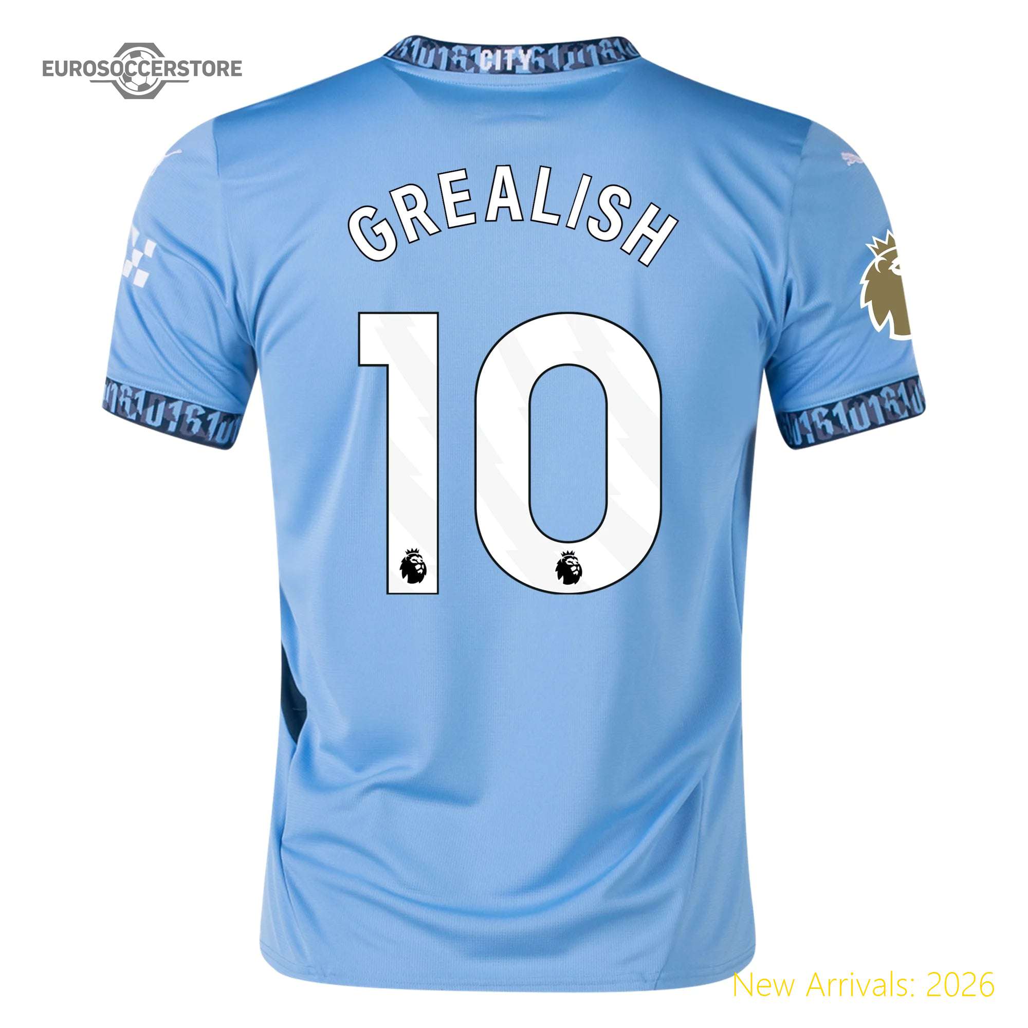 Iconic Design Eye-catching Men Mci Team Authentic Home Jersey 2023
