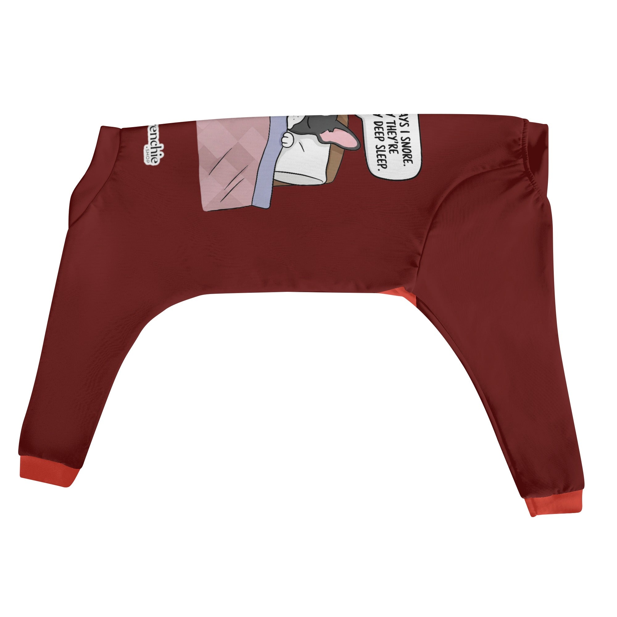 My human says I snore. I say theyre jealous of my deep sleep. - Frenchie Pajamas – Ultra-Soft, Cozy, & Adorably Stylish