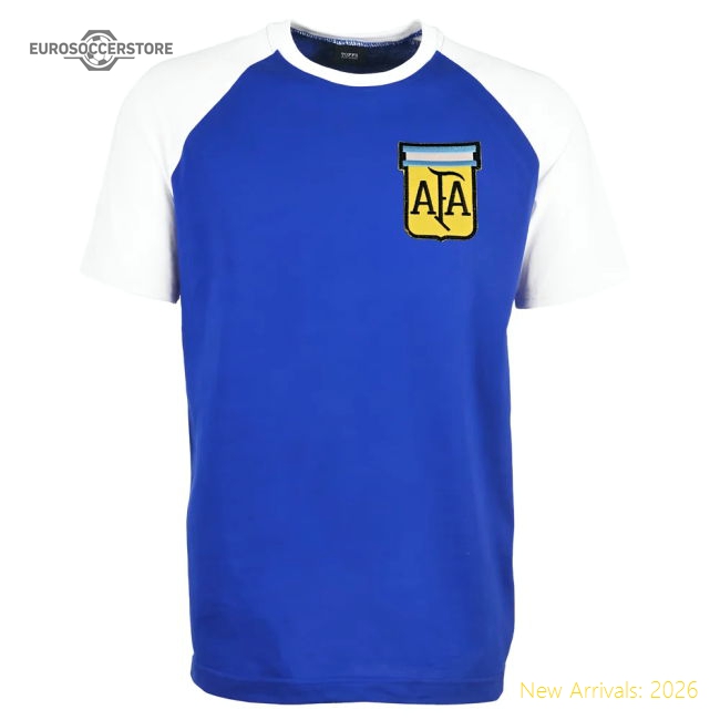 Argentina Away Raglan Sleeve Royal/White T-Shirt