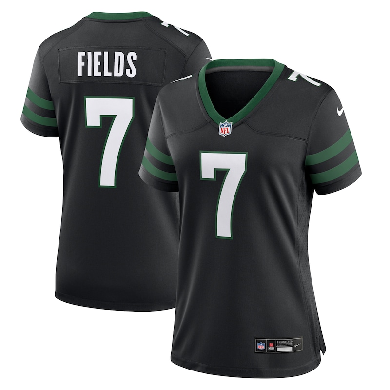 None Justin Fields NY Jets Legendary Top-Grade Jersey Football Apparel