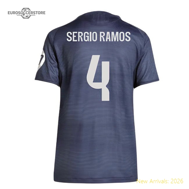 2025-2026 Madrid Real Madrid Away Jersey Shirt (Ladies) (Sergio Ramos 4)