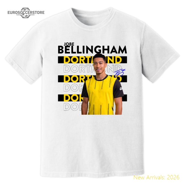 Supporter Jobe Bellingham Dortmund New Signing T-Shirt (White)