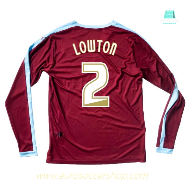 Burnley 2015-16 Long Sleeve Home Shirt ((Excellent) S) (Lowton 2)
