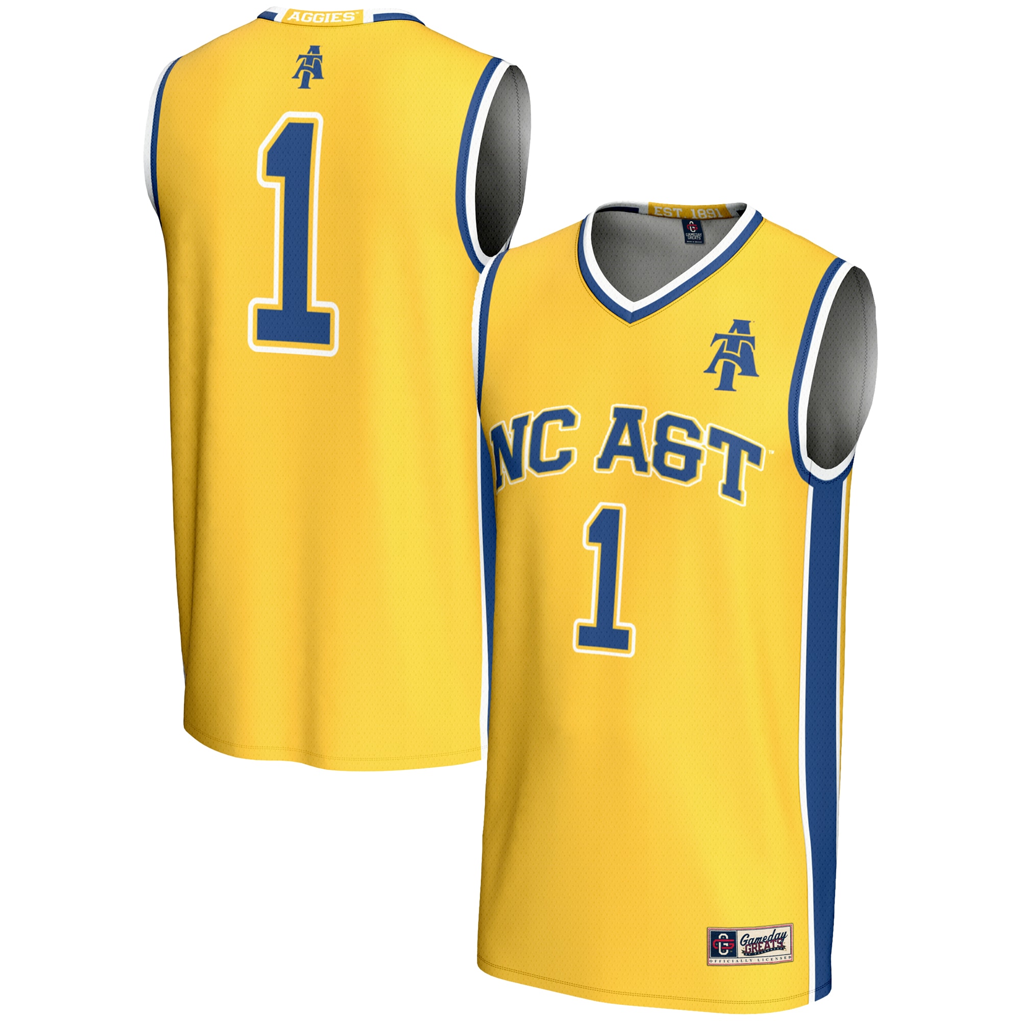 [DDG] North Carolina A&T Aggies GameDay Greats Youth Lightweight Basketball Jersey - Gold