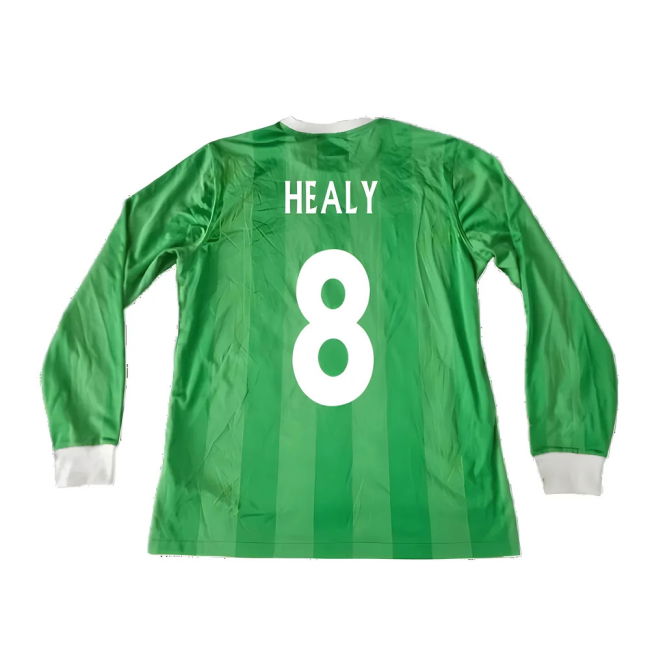 Northern Ireland 2010-12 Long Sleeve Home Shirt ((Good) Xl) (Healy 8)