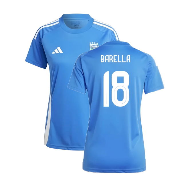 2024-2025 Italy Home Fan Jersey (Ladies) (Barella 18) Worldcup