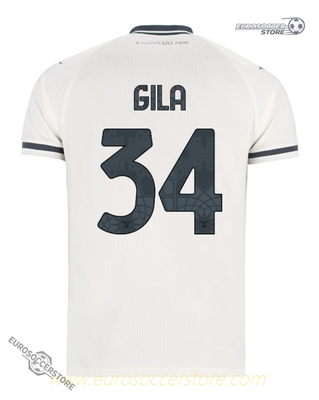 Away GILA 34 Lazio Jersey for the 25-26 Season