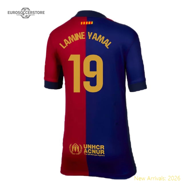 Soft Football Team Kids Lamine Yamal Jersey 2024-2025 Moisture-wicking