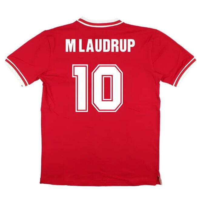 Low Cost False Nein Denmark Home Shirt (M LAUDRUP 10) Playful